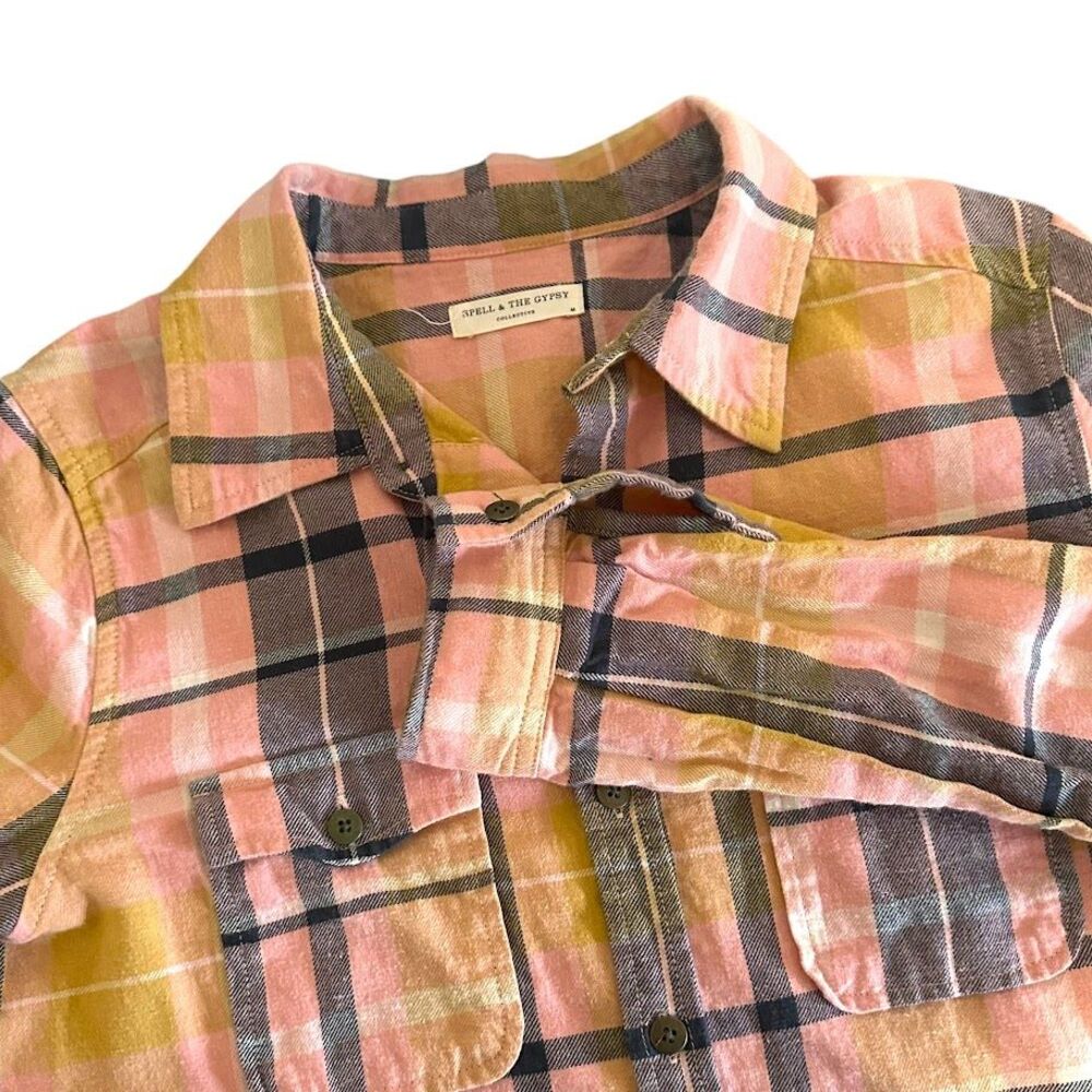 Pink Plaid Women's Top